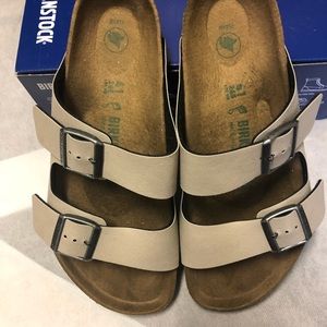 vegan birkenstocks stone